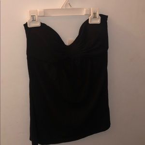 Strapless Black Top